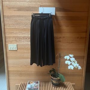 Forte Forte Womens Wide Leg Cropped Pants -  Black Small